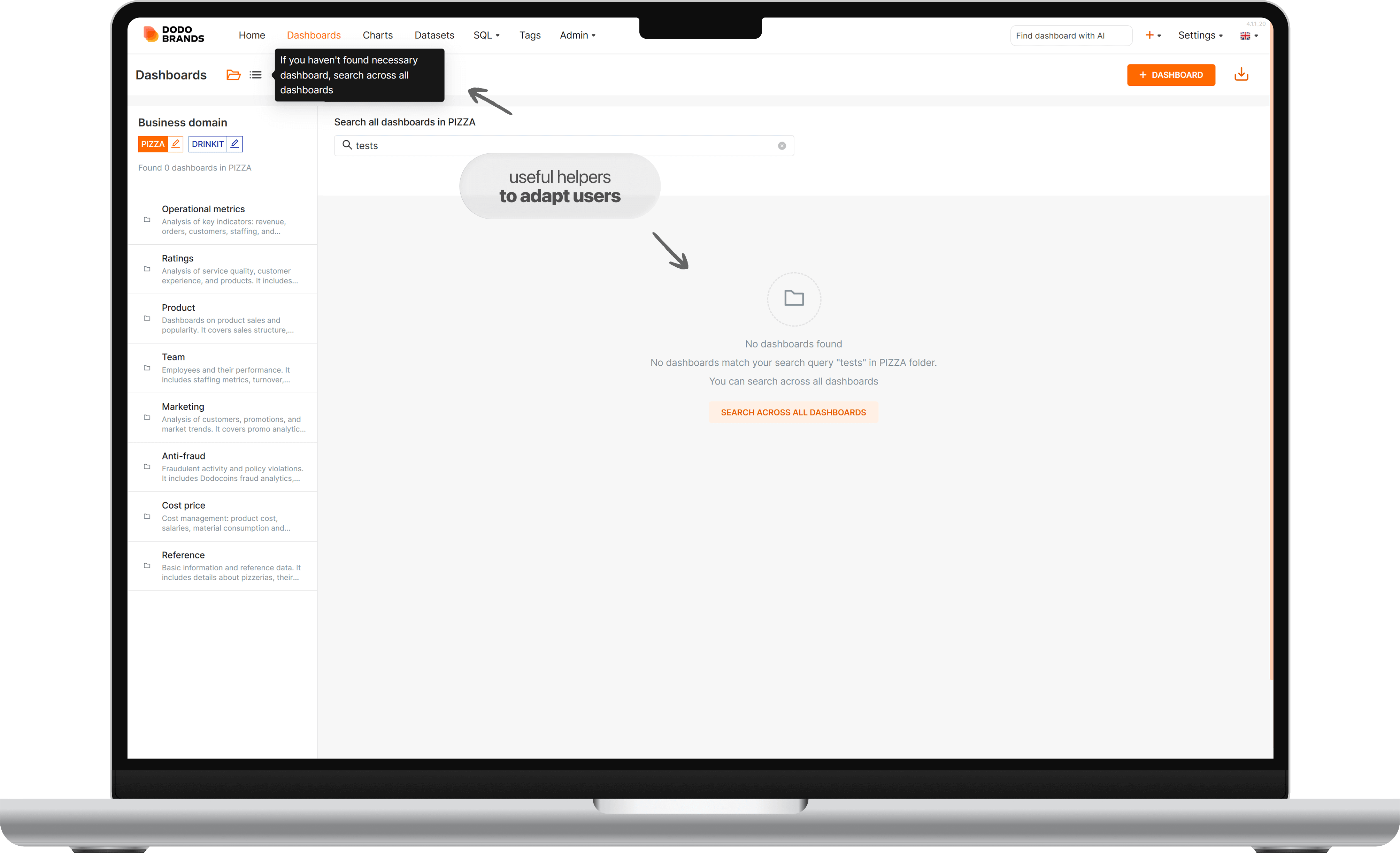 Expand scope when search is empty