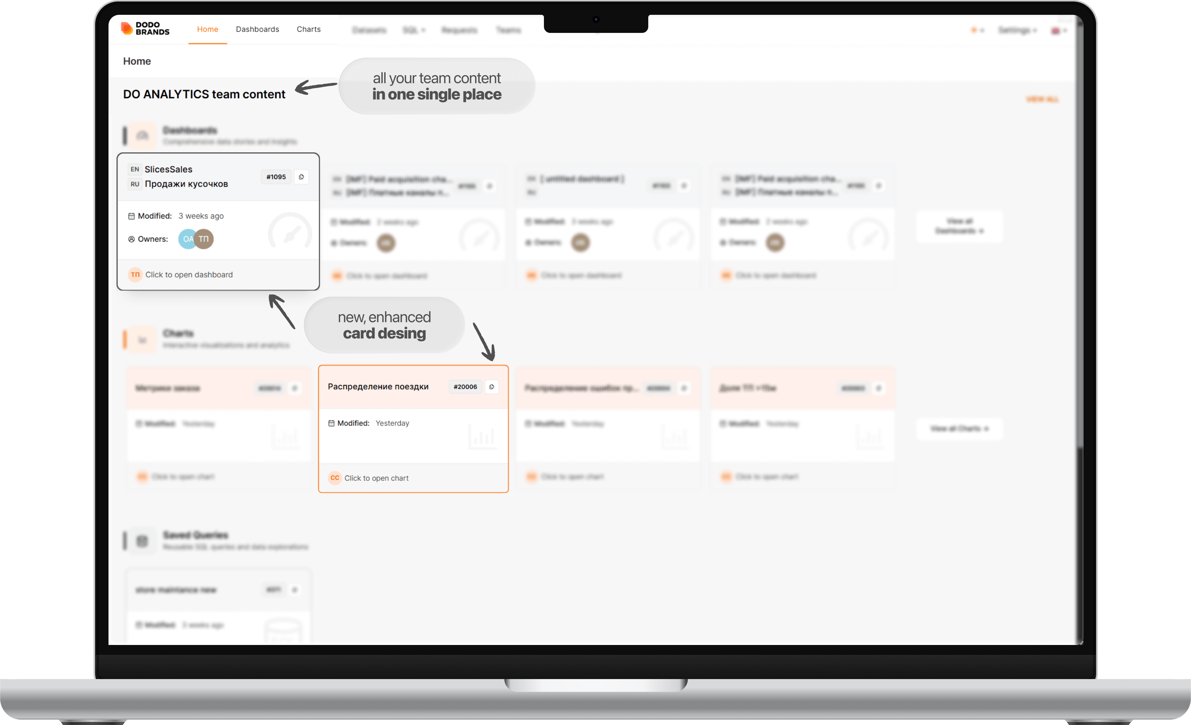 Manage team content centrally